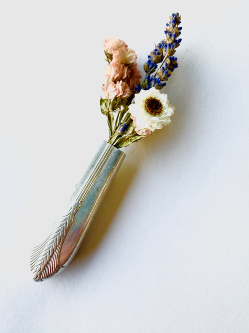 Bud Vase - Allure Magnetic Bud Vase from Upcycled Knife Handle - KB Studios
