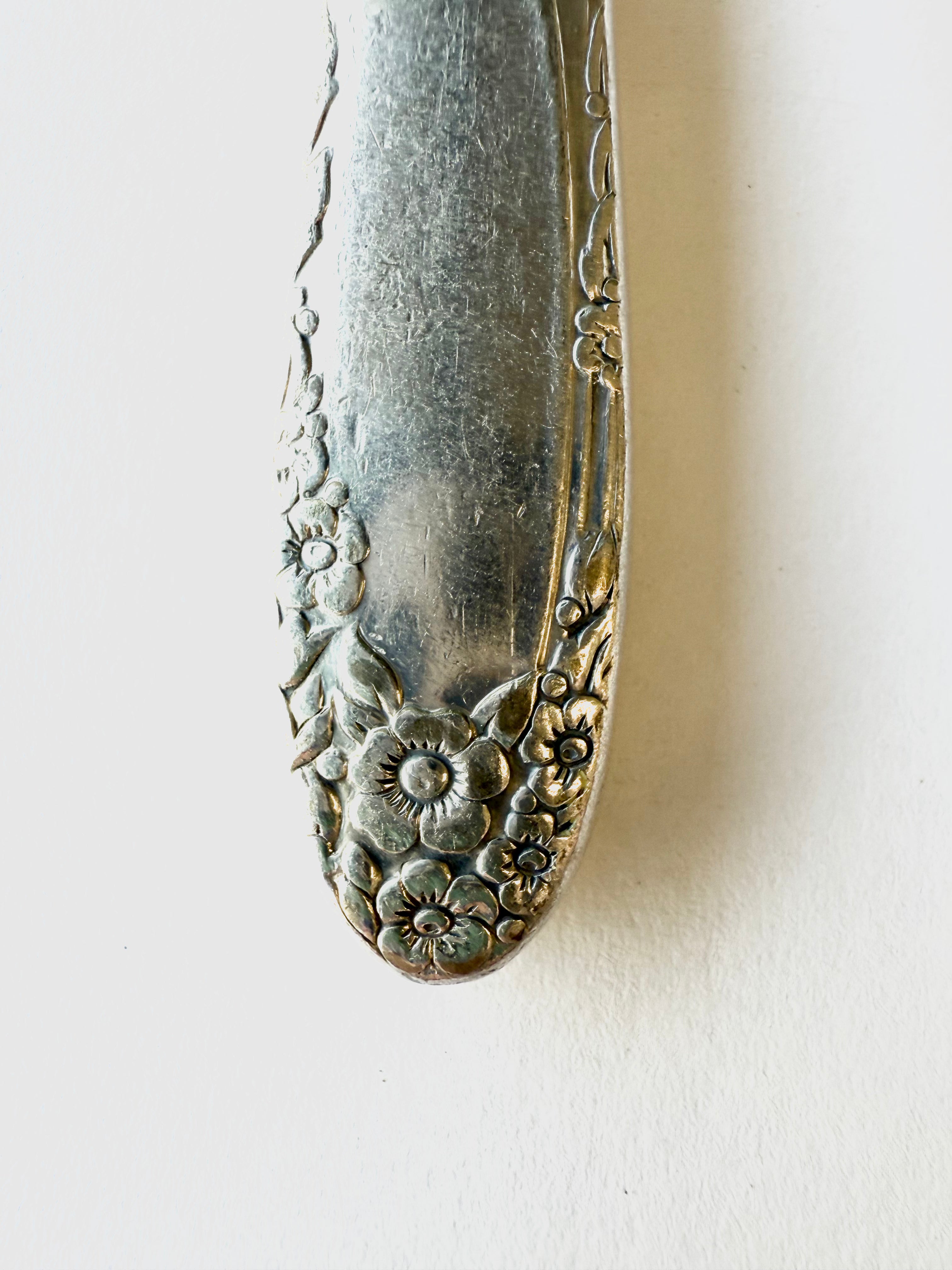 Bud Vase - English Garden Magnetic Vase from Upcycled Knife Handle - KB Studios