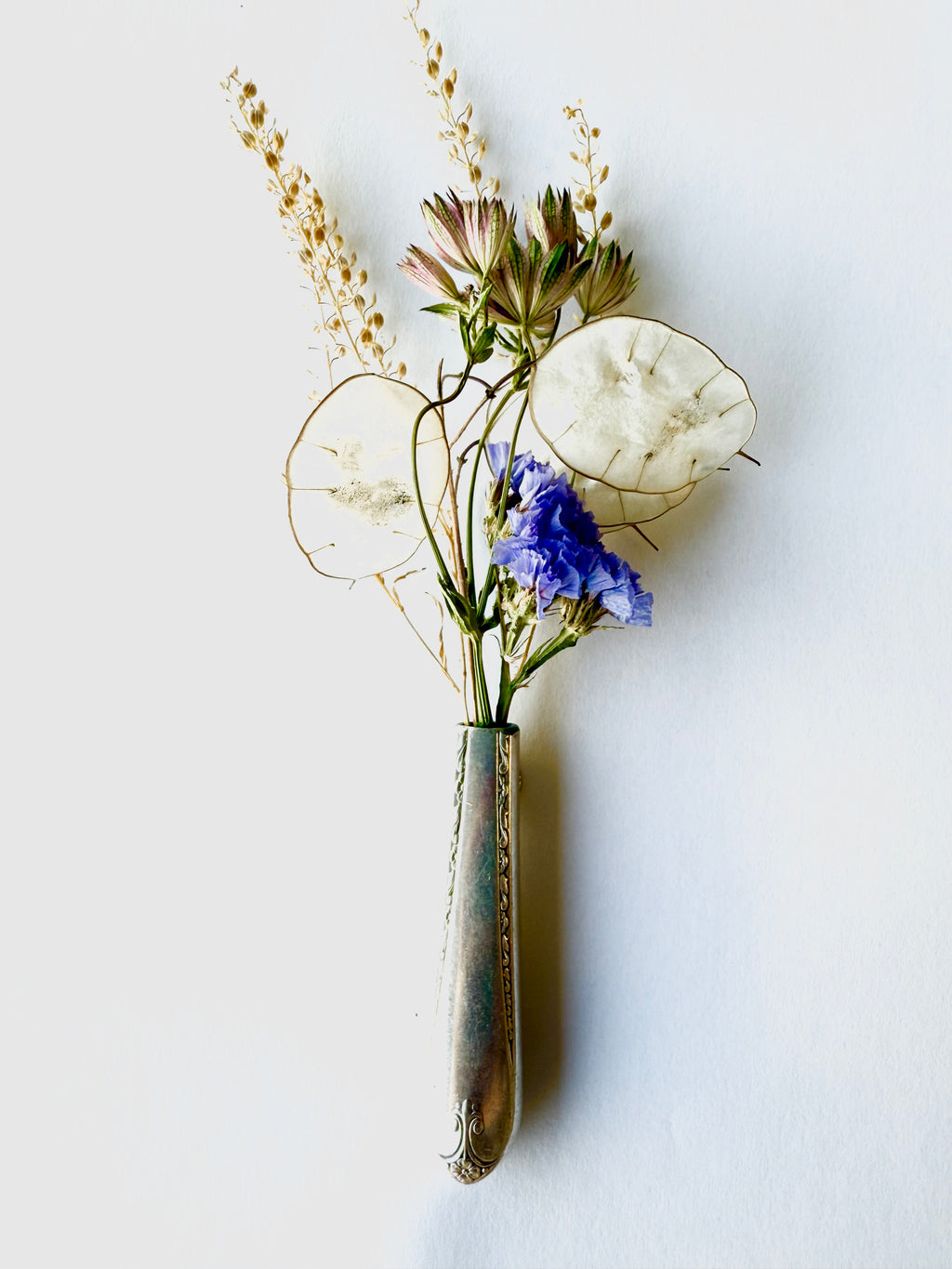Bud Vase - Exquisite Magnetic Bud Vase Made from Upcycled Knife Handle - KB Studios
