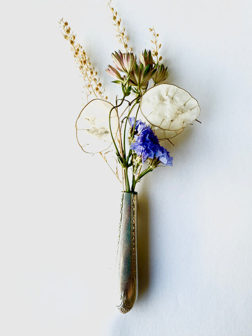 Bud Vase - Exquisite Magnetic Bud Vase Made from Upcycled Knife Handle - KB Studios