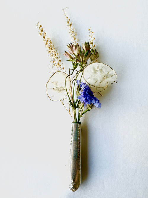 Bud Vase - Exquisite Magnetic Bud Vase Made from Upcycled Knife Handle - KB Studios