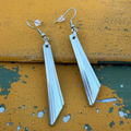 Geometric Earrings – Handcrafted Reclaimed Silverware Dangles