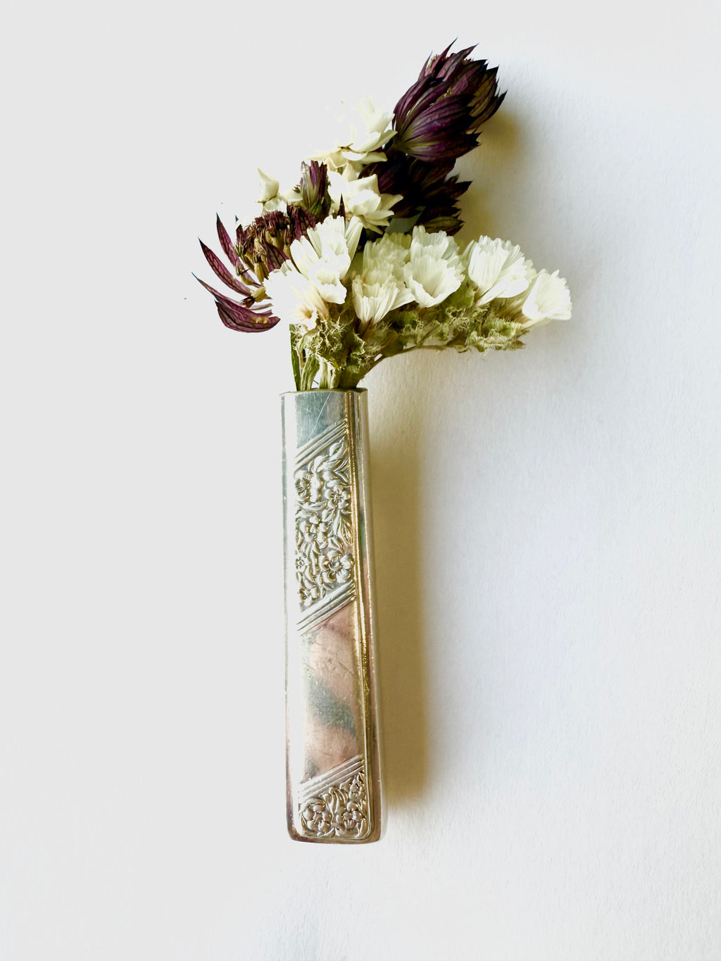 Bud Vase - Magnetic Bud Vase with Upcycled Knife Handle - KB Studios