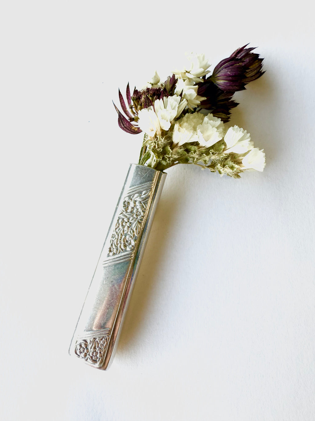 Bud Vase - Magnetic Bud Vase with Upcycled Knife Handle - KB Studios
