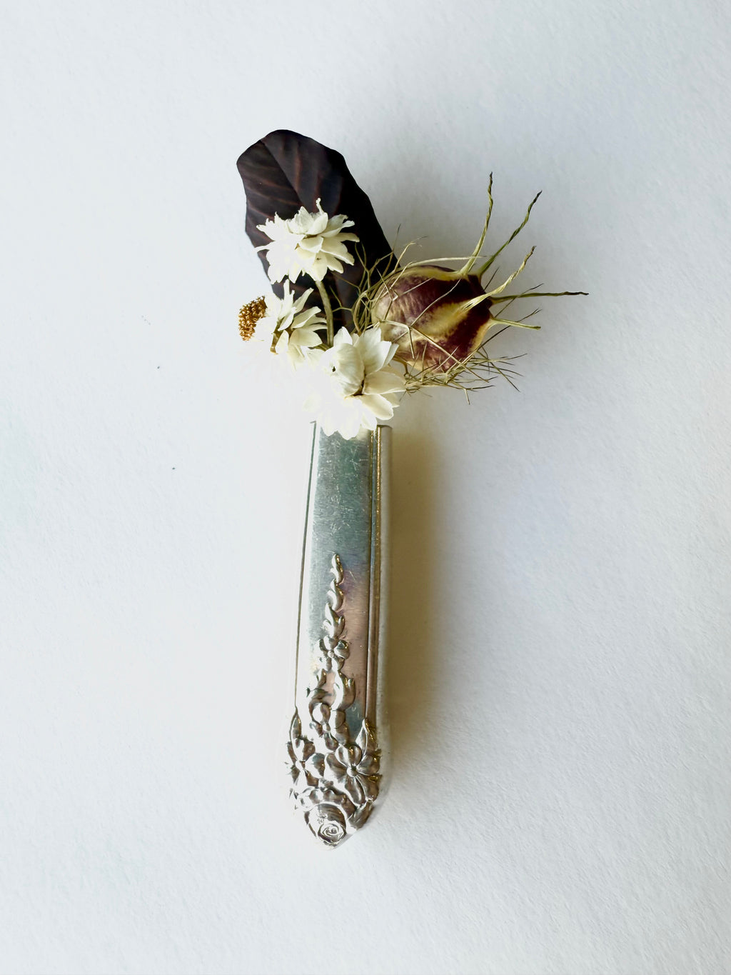 Bud Vase - Handmade Magnetic Vintage Knife Handle Keepsake - KB Studios