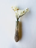 Bud Vase - Silver Mist Marigold Vintage Knife Handle Keepsake - KB Studios